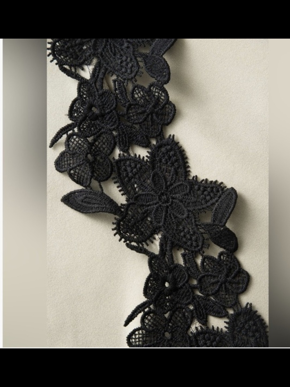 Asymmetrical Black Appliqué Bodycon Formal Dress - Picture 2 of 3